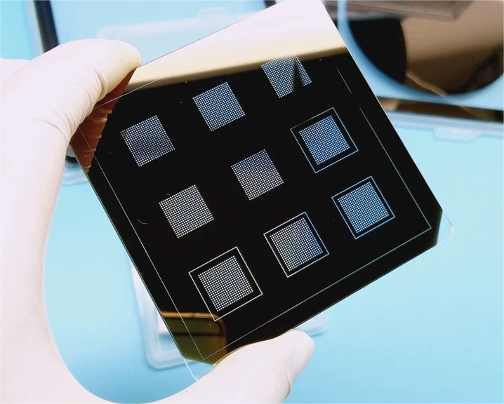 After developing etching, the product waits to be removed